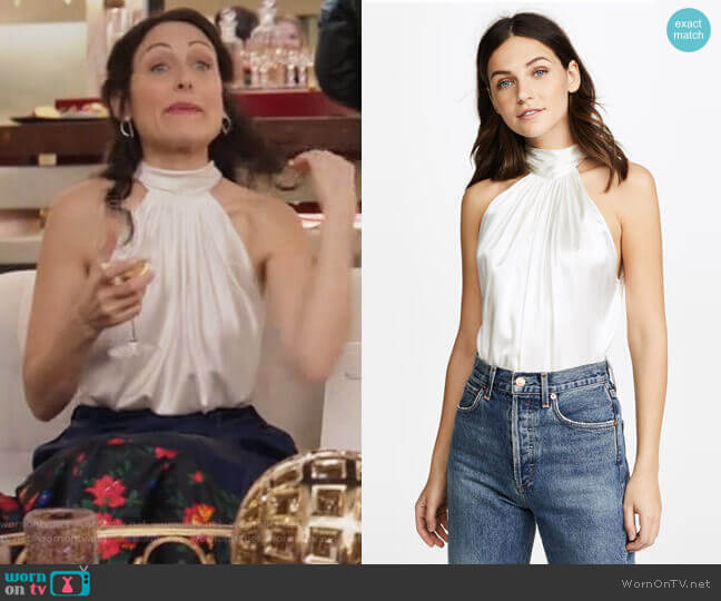 Ramy Brook Paige Blouse worn by Abby McCarthy (Lisa Edelstein) on Girlfriends Guide to Divorce