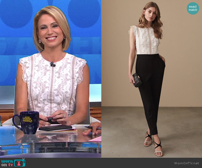 Reiss Suzy Jumpsuit worn by Amy Robach on Good Morning America