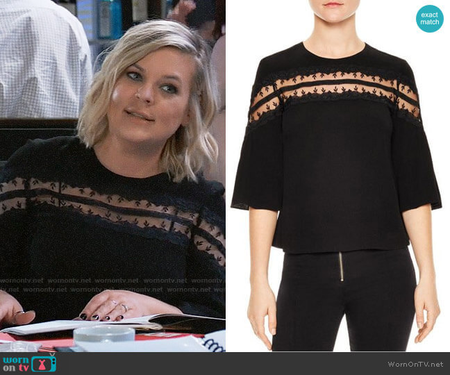 Sandro Adina Top worn by Maxie Jones (Kirsten Storms) on General Hospital