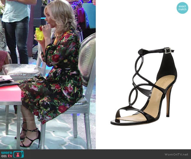 Schutz Rania Sandals worn by Ashley Abbott (Eileen Davidson) on The Young and the Restless