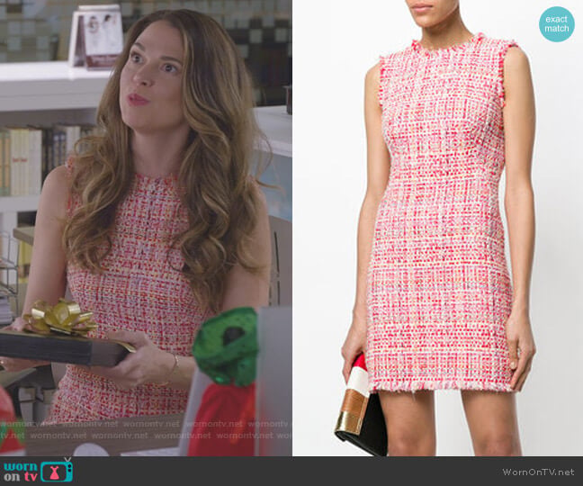 Alexander McQueen Tweed Mini Dress worn by Liza Miller (Sutton Foster) on Younger