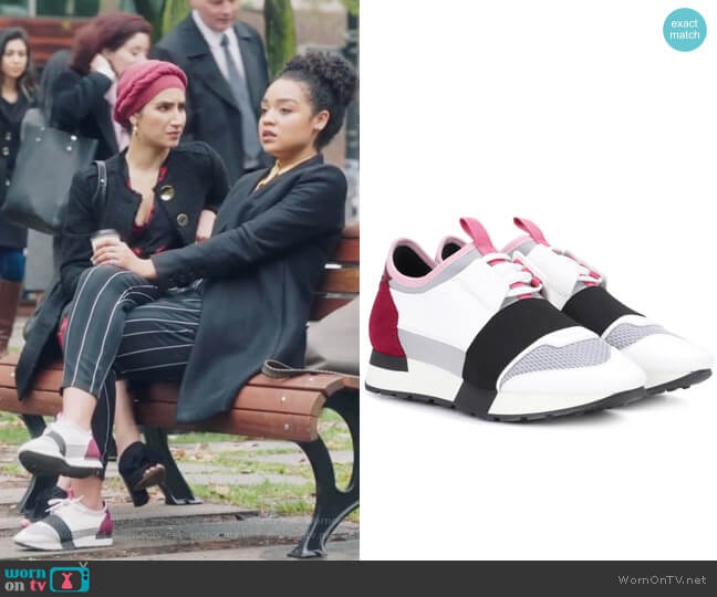 Balenciaga Race Runner sneakers worn by Kat Edison (Aisha Dee) on The Bold Type