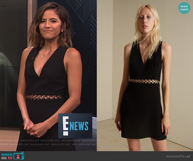 Barbara Bui Fancy Waist V-Neckline Dress worn by Erin Lim on E! News