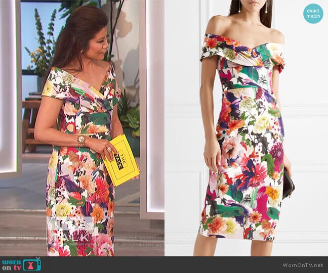 Cushnie Et Ochs Alba Dress worn by Julie Chen on The Talk