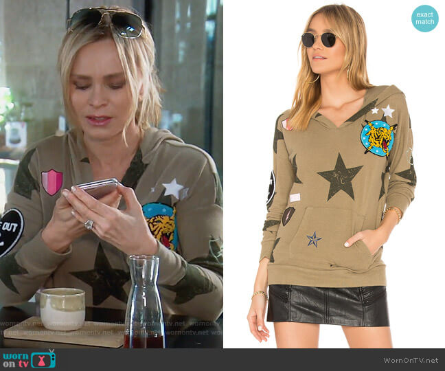 Chaser Star Patch Hoodie worn by Tamra Judge on The Real Housewives of Orange County