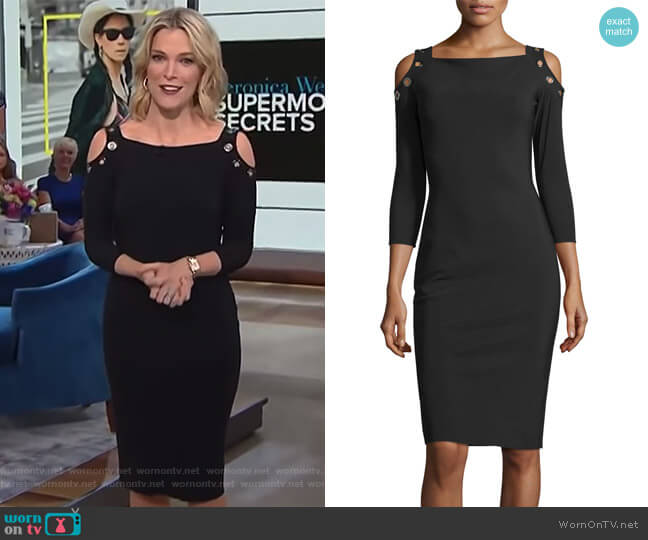 Chiara Boni La Petite Robe Evie Cold-Shoulder Sheath Cocktail Dress worn by Megyn Kelly on Today