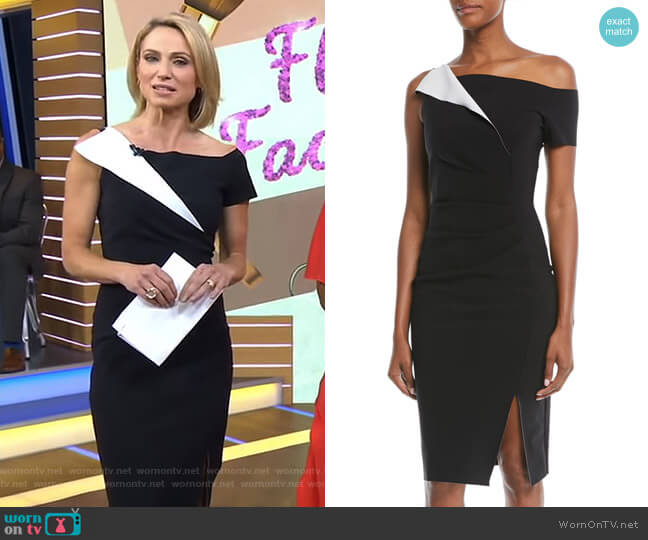 Chiara Boni La Petite Robe Affie Dress worn by Amy Robach on Good Morning America