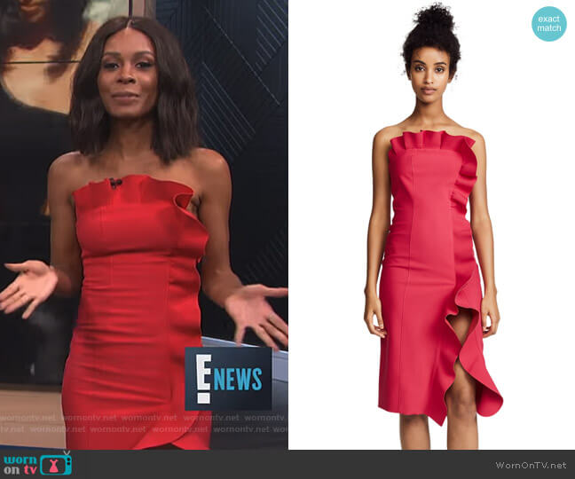 Cinq a Sept Selma Dress worn by Zuri Hall on E! News