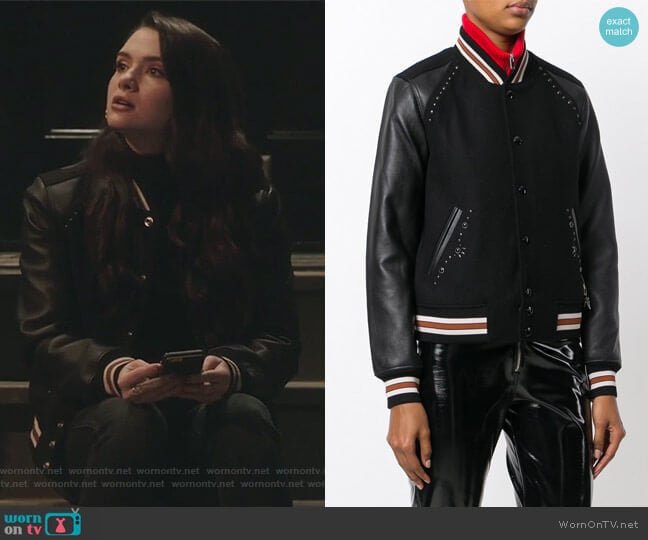 Coach Embellished Varsity Jacket worn by Jane Sloan (Katie Stevens) on The Bold Type
