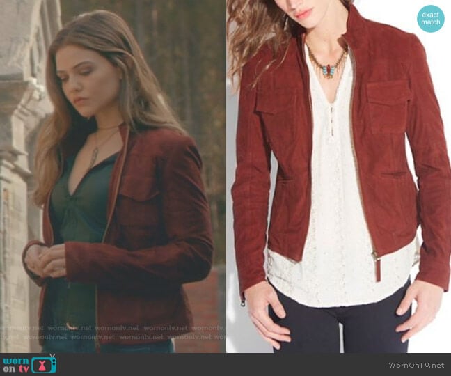 Lucky Brand Colbie Suede Jacket worn by Davina (Danielle Campbell) on The Originals