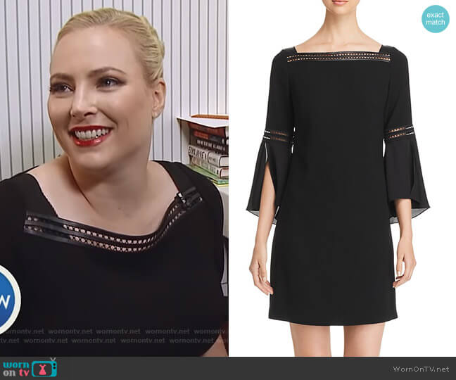 Elie Tahari Trans 18 Esmarella Bell-Sleeve Sheath Dress worn by Meghan McCain on The View