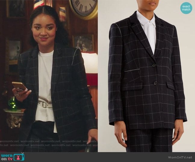 Elizabeth & James Caprice Blazer worn by Kat Edison (Aisha Dee) on The Bold Type