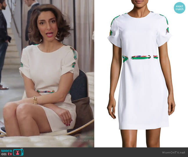 Emilio Pucci Silk-Blend Tie Dress worn by Delia (Necar Zadegan) on Girlfriends Guide to Divorce