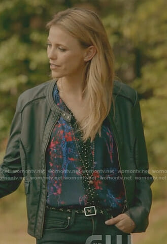 Freya’s floral lace trimmed top on The Originals