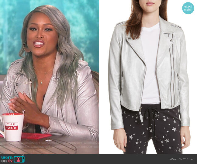 Joie Leolani Leather Jacket worn by Eve on The Talk