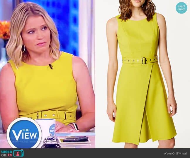 Karen Millen Wrap Mini Dress worn by Sara Haines on The View