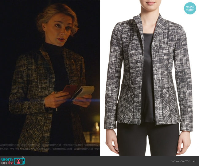 Lafayette 148 New York Britta Jacket worn by Lizzie Needham (Bojana Novakovic) on Instinct