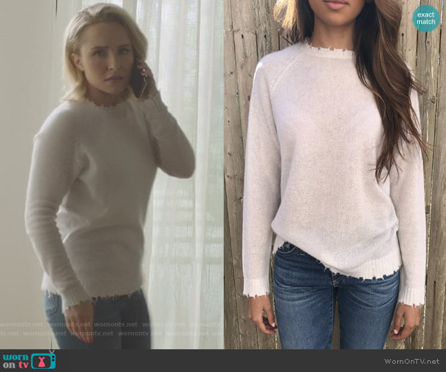 Minnie Rose Distressed Cashmere Sweater worn by Juliette Barnes (Hayden Panettiere) on Nashville
