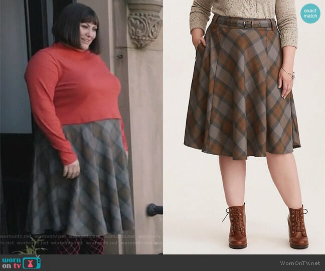 Outlander Tartan Skirt worn by Plum Kettle (Joy Nash) on Dietland