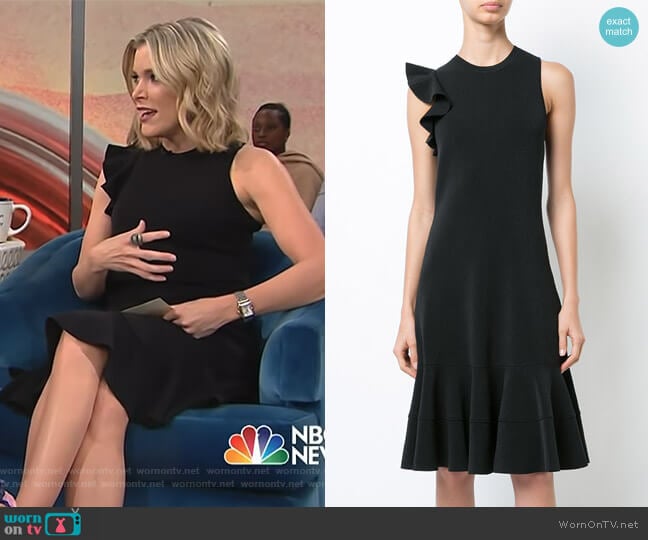 Proenza Schouler Sleeveless One Shoulder Ruffle Dress worn by Megyn Kelly on Today