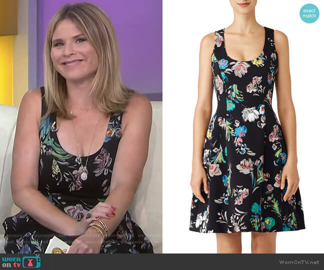 Prabal Gurung Floral Cady Dress worn by Jenna Bush Hager on Today