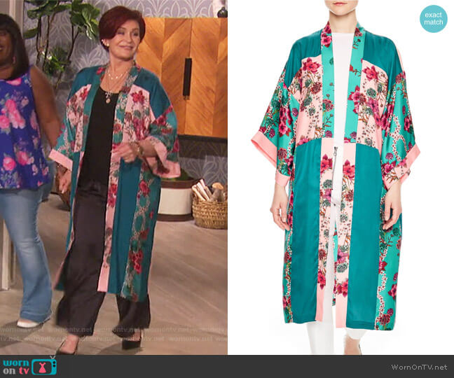 Sandro Kimono Jacket worn by Sharon Osbourne on The Talk