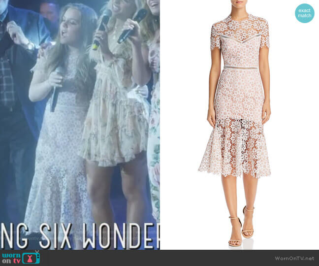 Saylor Illusion Lace Midi Dress worn by Daphne Conrad (Maisy Stella) on Nashville