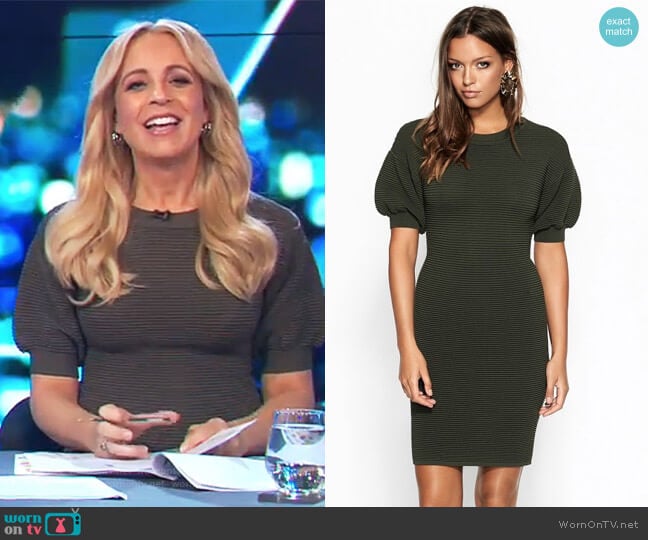 Sheike Fifi Knit Dress worn by Carrie Bickmore on The Project
