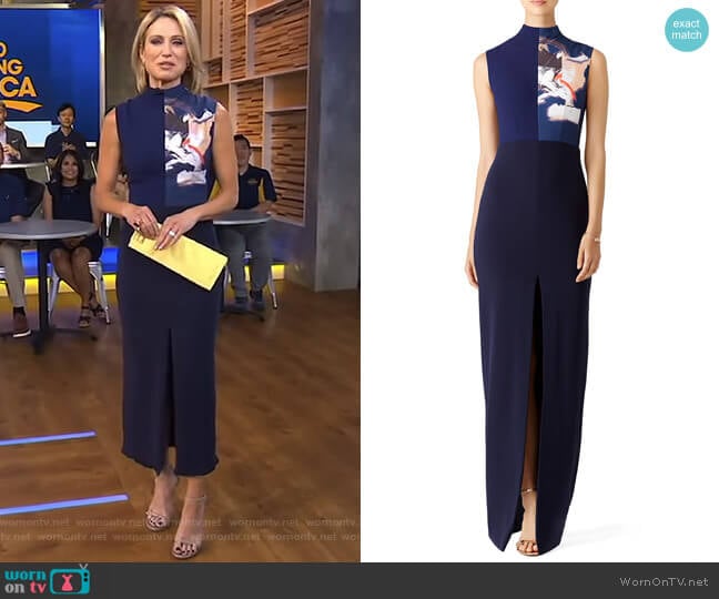 Solace London Solane Sleeveless Maxi Dress worn by Amy Robach on Good Morning America
