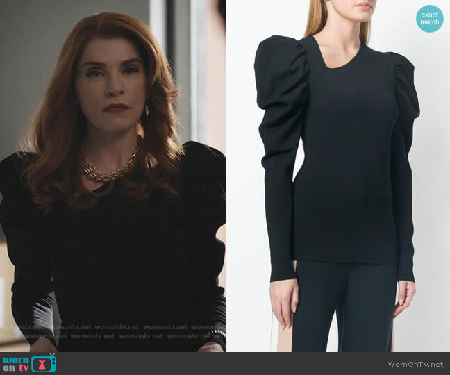 Stella McCartney Puff Sleeved Jumper worn by Kitty Montgomery (Julianna Margulies) on Dietland