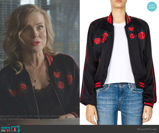 The Kooples Embroidered Bomber Jacket worn by Ilse de Witt (Ilse DeLange) on Nashville
