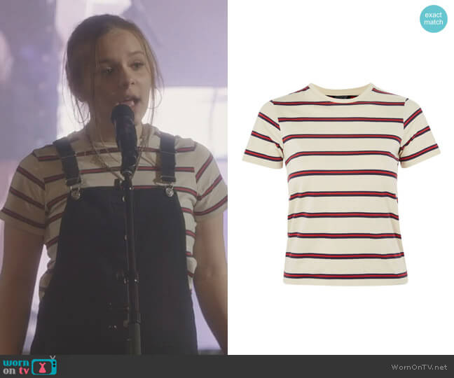 Topshop Seventies Striped T-Shirt worn by Daphne Conrad (Maisy Stella) on Nashville
