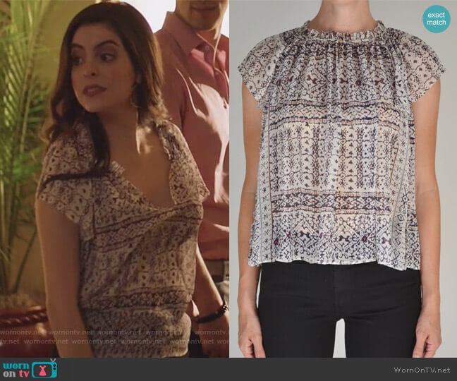 Ulla Johnson Aryn Top worn by Isabela Vargas (Idalia Valles) on Queen of the South