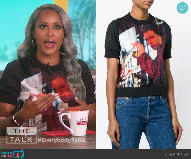 Undercover Graphic Print T-shirt worn by Eve on The Talk