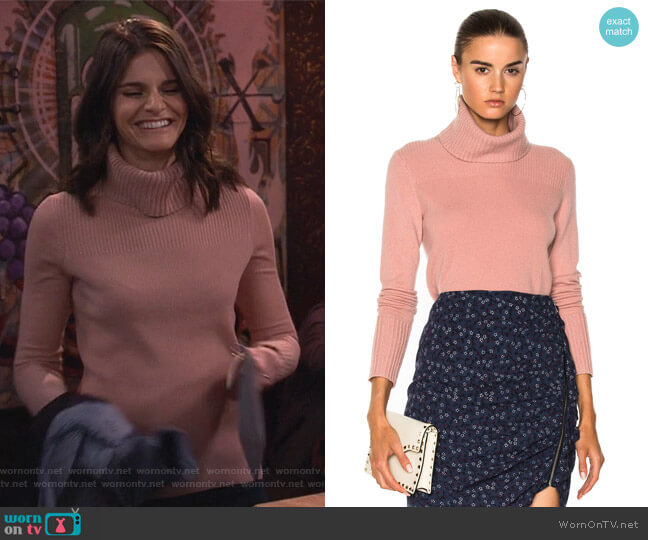 Veronica Beard Asa Turtleneck Sweater worn by Leslie Curry (Lindsey Kraft) on Living Biblically