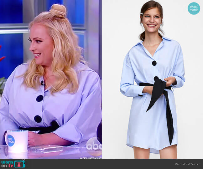 Zara Belted Shirtdress worn by Meghan McCain on The View