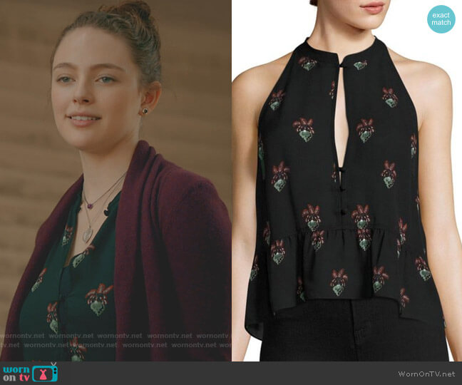 ALC Binx Peplum Silk Top worn by Hope Mikaelson (Danielle Rose Russell) on The Originals