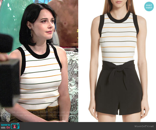 A.L.C. Rita Top worn by Tessa Porter (Cait Fairbanks) on The Young and the Restless