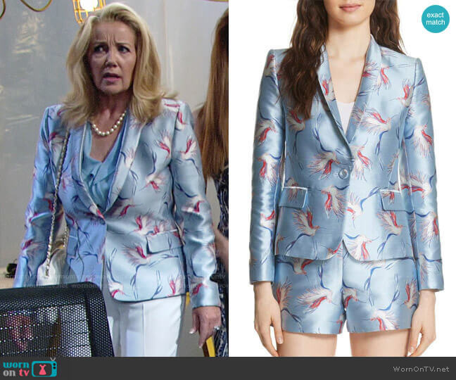Alice + Olivia Macey Jacket worn by Nikki Reed Newman (Melody Thomas-Scott) on The Young and the Restless