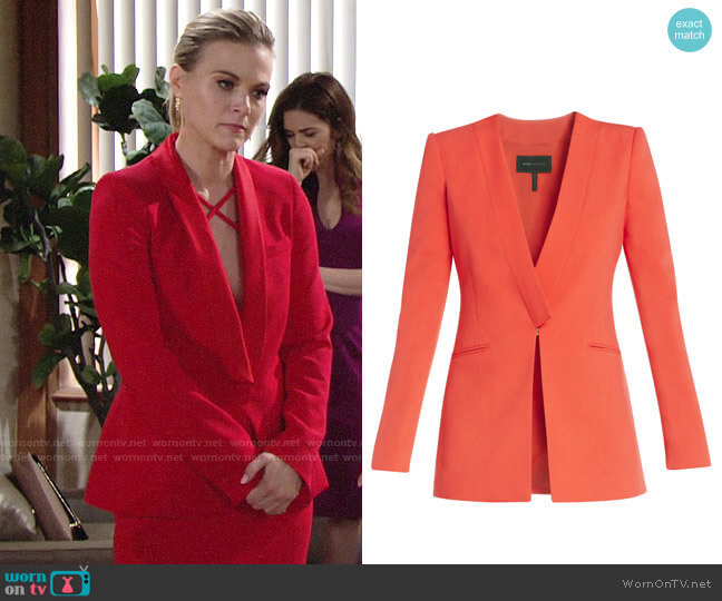 Bcbgmaxazria Andres Blazer worn by Phyllis Newman (Gina Tognoni) on The Young and the Restless