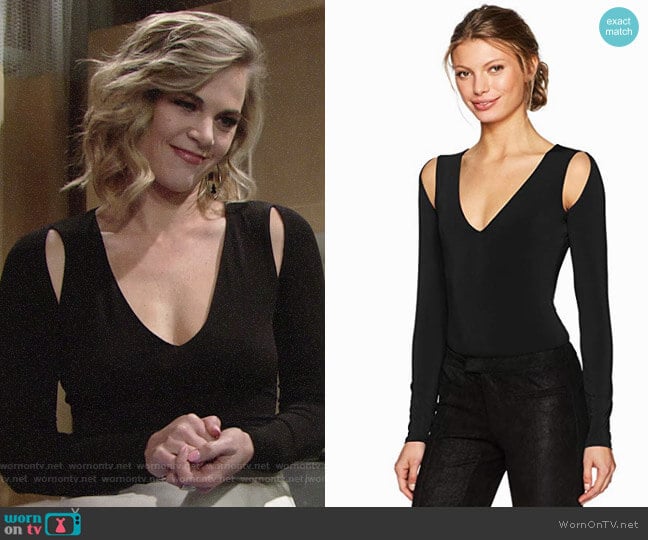 Bcbgamaxazria Hilda Bodysuit worn by Phyllis Newman (Gina Tognoni) on The Young and the Restless