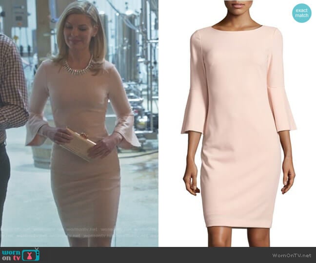 Calvin Klein Bell-Sleeve Sheath Dress worn by Stephanie Borden (Kylee Evans) on Good Witch