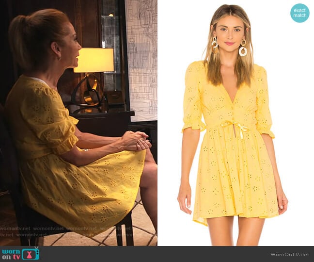 For Love & Lemons Spring Eyelet Swing Dress worn by Kathie Lee Gifford on Today