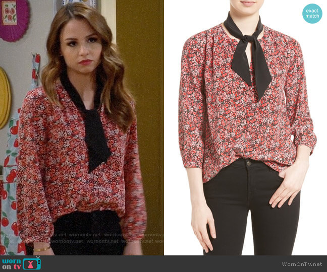 Joie Elick Top worn by Sofia Rodriguez (Aimee Carrero) on Young and Hungry