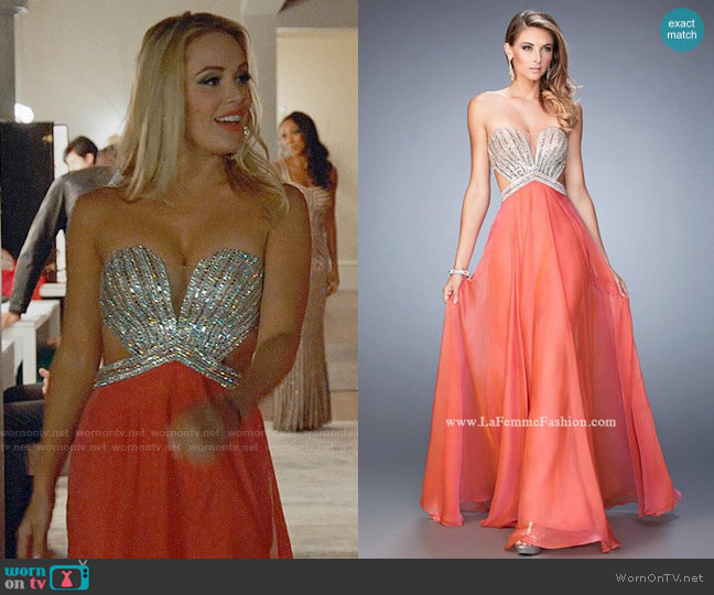 La Femme Style #22179 in Grapefruit worn by Candy Coco (Natalie Hall) on UnReal