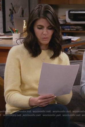 Leslie’s yellow sweater on Living Biblically