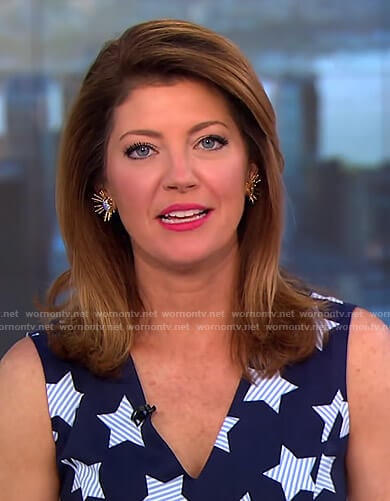 Norah’s star print dress on CBS This Morning