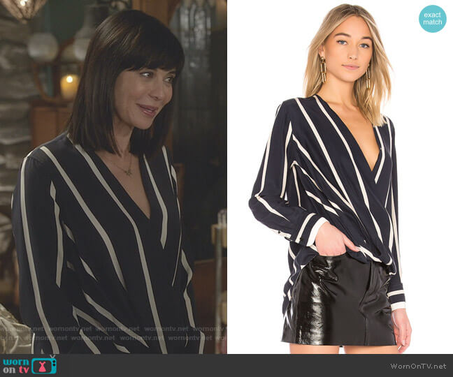 Rag & Bone Victor Blouse worn by Cassandra Nightingale (Catherine Bell) on Good Witch