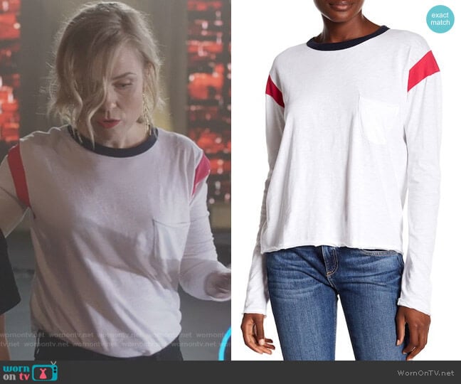 Rag & Bone Percy Long Sleeve Tee worn by Ilse de Witt (Ilse DeLange) on Nashville