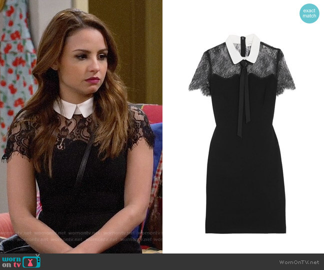 Sandro Renee Dress worn by Sofia Rodriguez (Aimee Carrero) on Young and Hungry